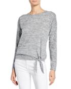 Long-sleeve Side-tie Pullover