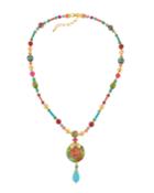 Long Bright Cloisonne Y-drop Necklace