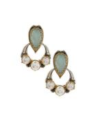 Amphitrite Agate & Pearl Drop Earrings