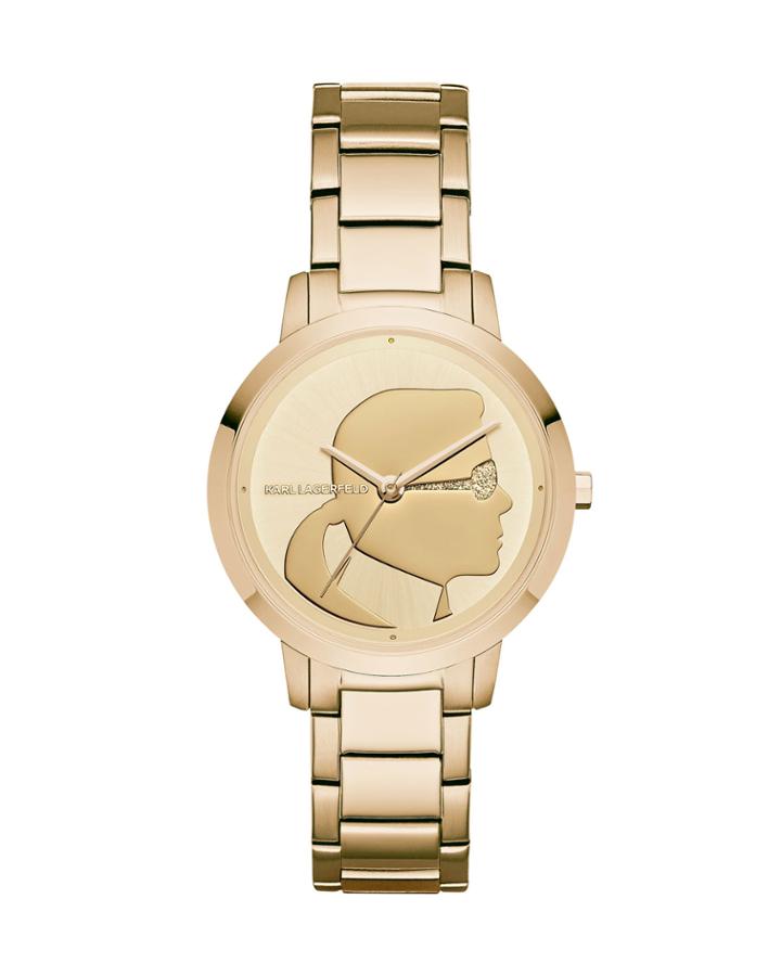 36mm Camille Bracelet Watch W/ Profile, Yellow Golden