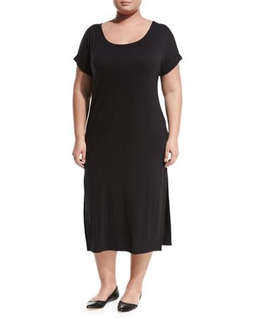 Side-slit Maxi Tee Dress,