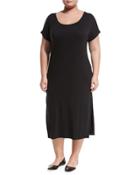 Side-slit Maxi Tee Dress,