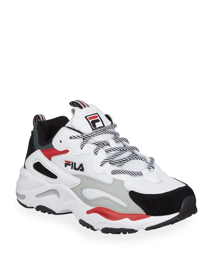 Ray Tracer Mixed Leather Colorblock Runner
