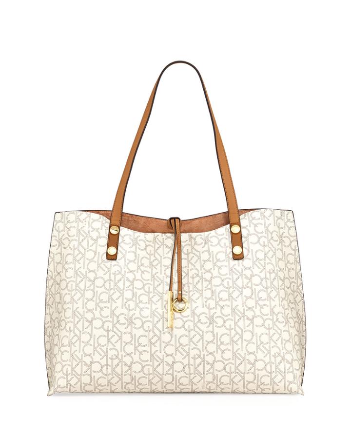 Reversible Monogram Tote Bag