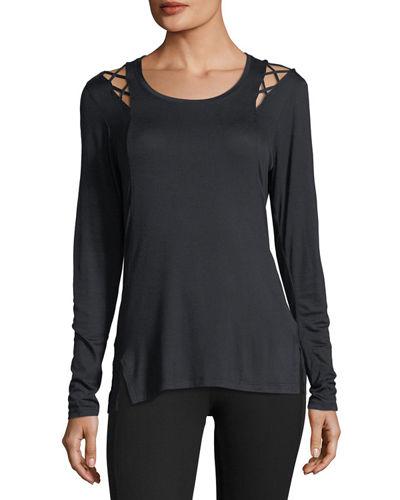 Sloan Long-sleeve Crisscross Tee