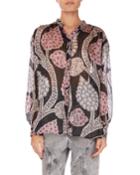Daws Long-sleeve Summer-night Print Blouse