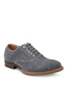 Men's Travertine Suede Lace-up Oxfords