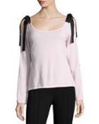 Beau Scoop-neck Velvet Bow