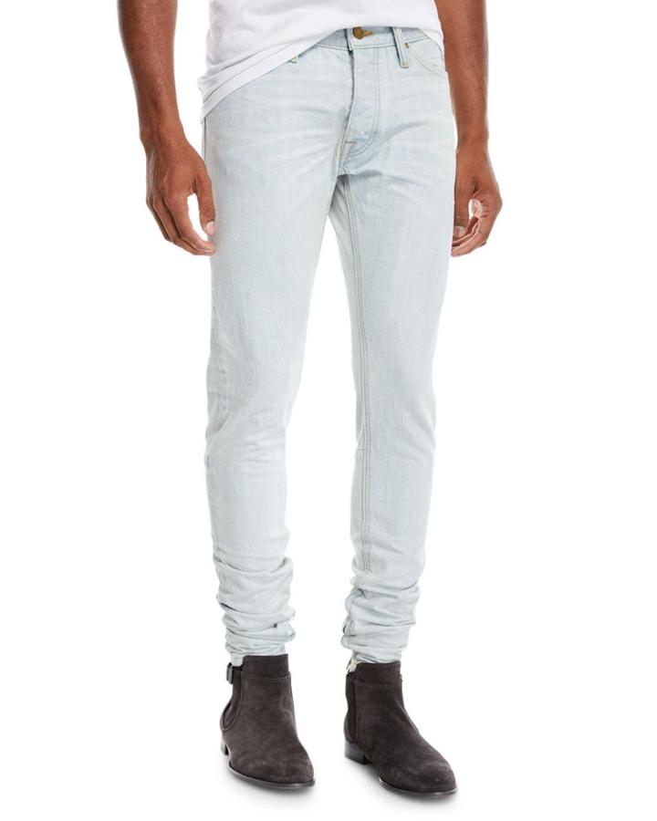 Men's Vintage-wash Selvedge Denim Jeans