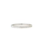 18k White Gold Thin Diamond Eternity Band,