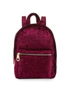 Velvet Mini Backpack, Navy