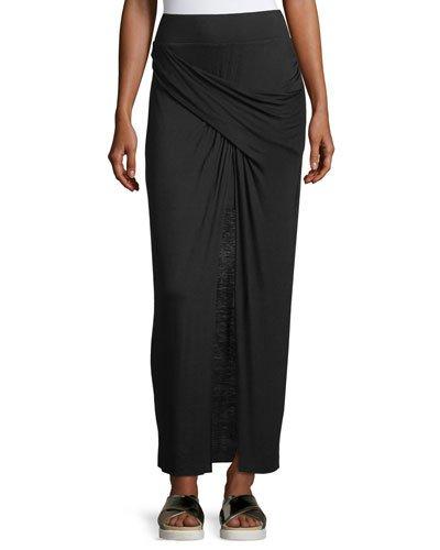 Faux-wrap Twist-front Jersey