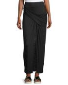 Faux-wrap Twist-front Jersey