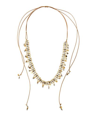 Beaded Pull-tie Necklace