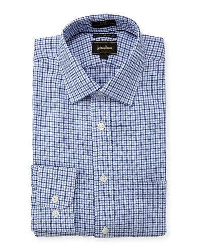 Trim-fit Twill Check Dress