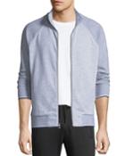 Men's Textured Zip-front Raglan Jacket