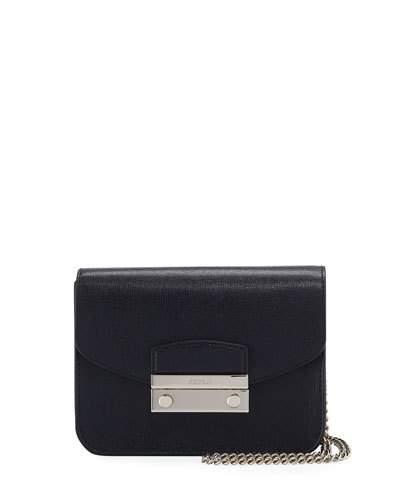 Julia Mini Saffiano Leather Crossbody Bag