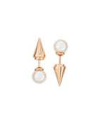 Rose Golden Pearl Spike Front-back
