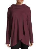 Cowl-neck Tulip-hem