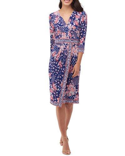 Floral-print Wrap Dress