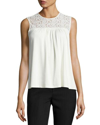 S/l Knit Top W/lace