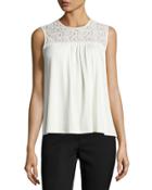 S/l Knit Top W/lace