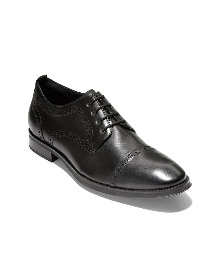 Jefferson Leather Cap-toe Oxfords