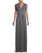 Jersey Maxi Wrap Dress