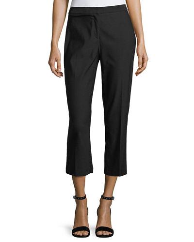 Back-slit Crop Pants