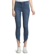 High-rise Skinny Frayed-hem Ankle Jeans