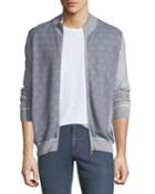 Men's Geometric Print Full-zip