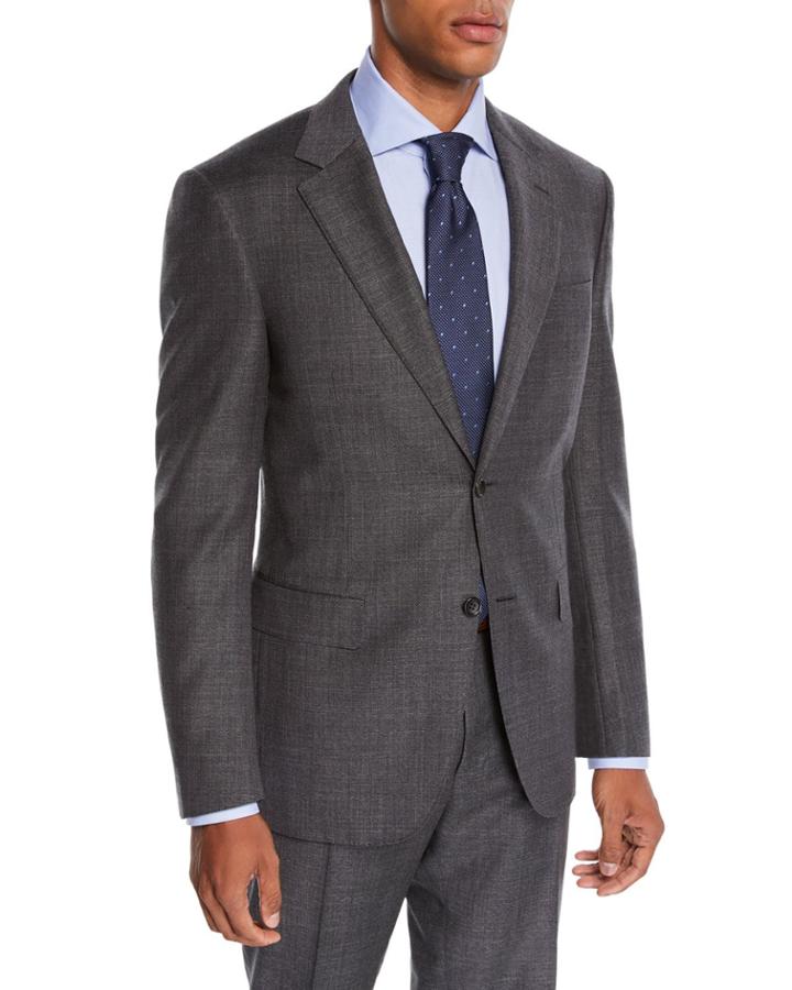 Men's Step-weave Wool Two-piece