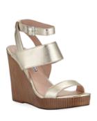 Turk Ankle-strap Metallic Wedge