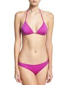 Gisele Triangle Bikini Top, Purple