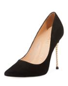 Theodora Metal-heel Nubuck Pumps