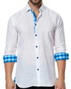 Shaped-fit Vogue Linen-weave Dress