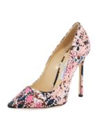 Romy 110mm Embellished Fabric Pumps