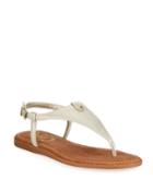 Carolina Faux-leather Flat Thong