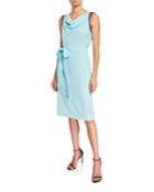 Flowy A-line Dress W/ Beaded Trim