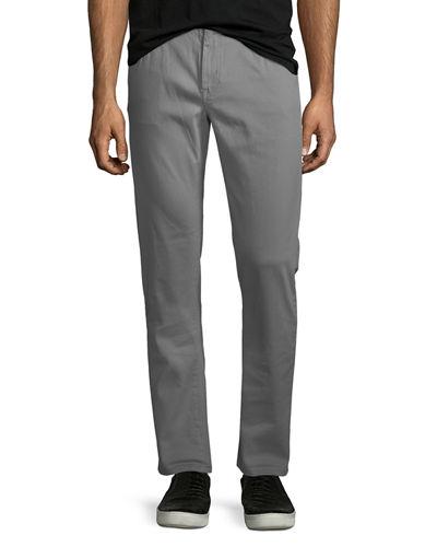Straight Leg Twill Pants