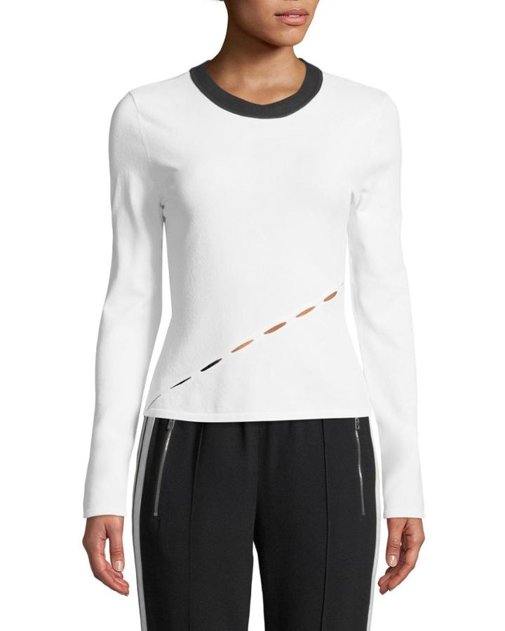 Eden Long-sleeve Crewneck Top With