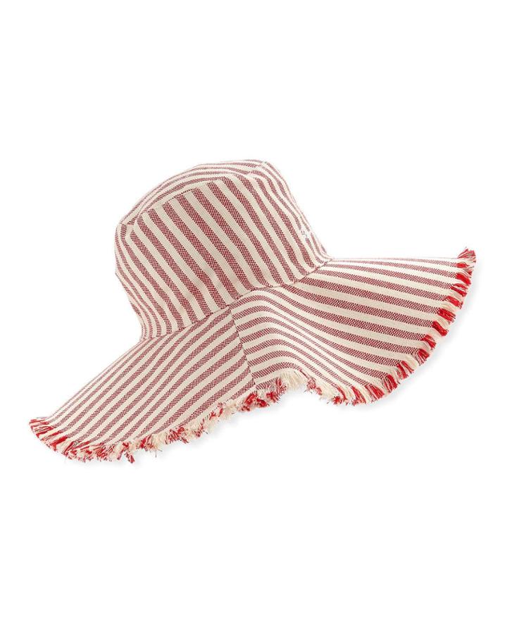 Striped Chambray Bucket Cap