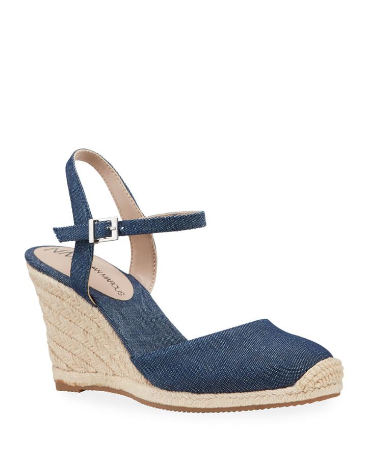 Sly Denim Wedge Espadrilles