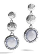 Classic Chain Blue Chalcedony Drop Earrings