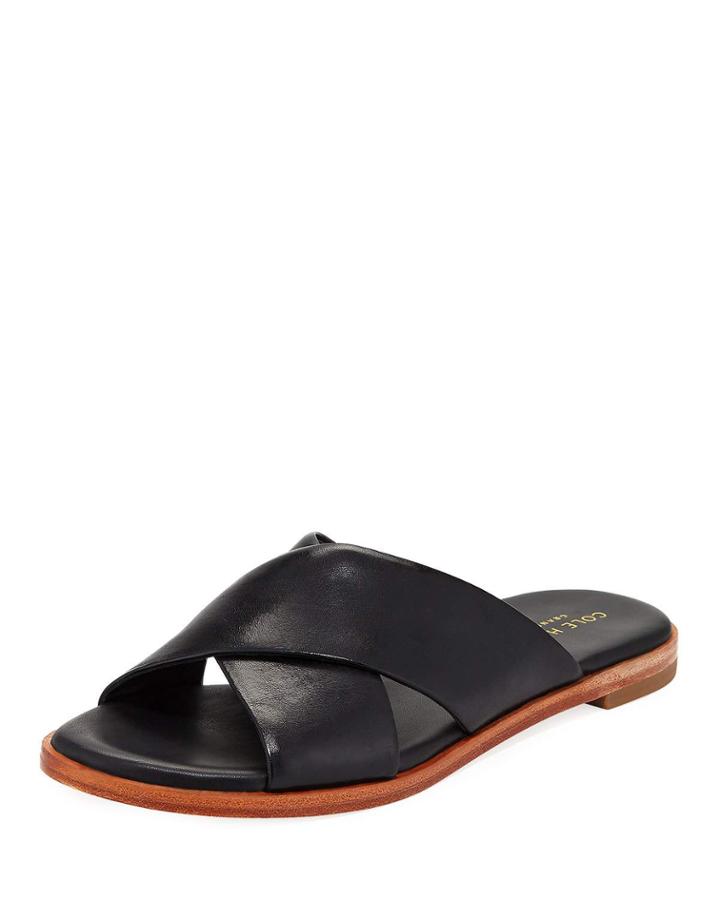 Anica Grand Crisscross Flat Slide