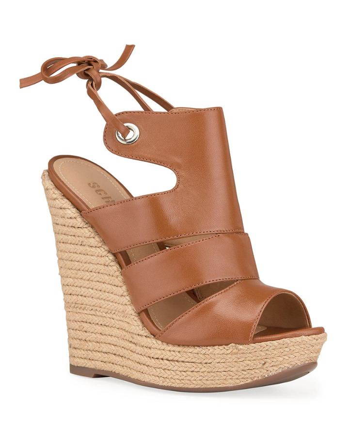 Ilione Self-tie Wedge Espadrilles