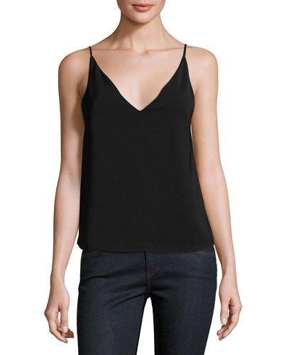 Natasha V-neck Cami, Black