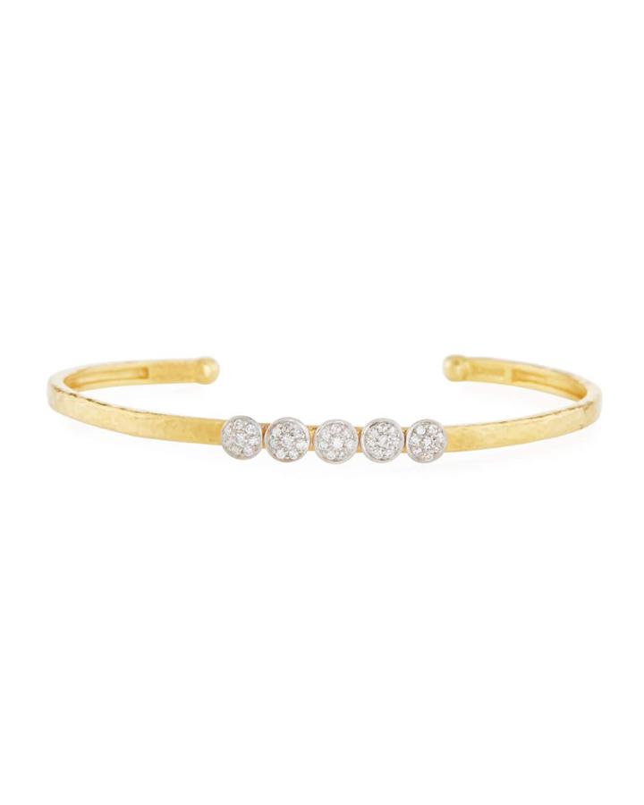Delicate Pave Cuff Br In