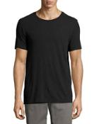 Double-layer Reversible Jersey Tee, Black