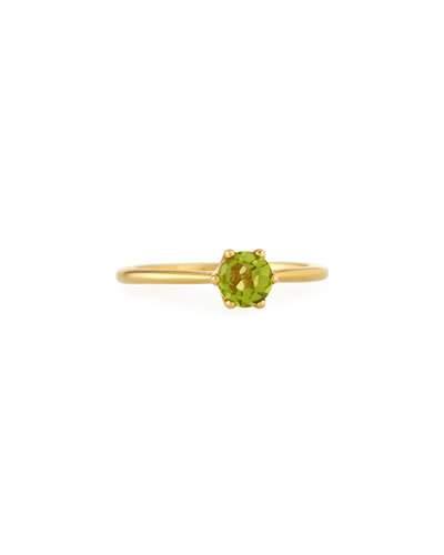 Rock Candy&reg; 18k Mini Peridot Solitaire Ring,